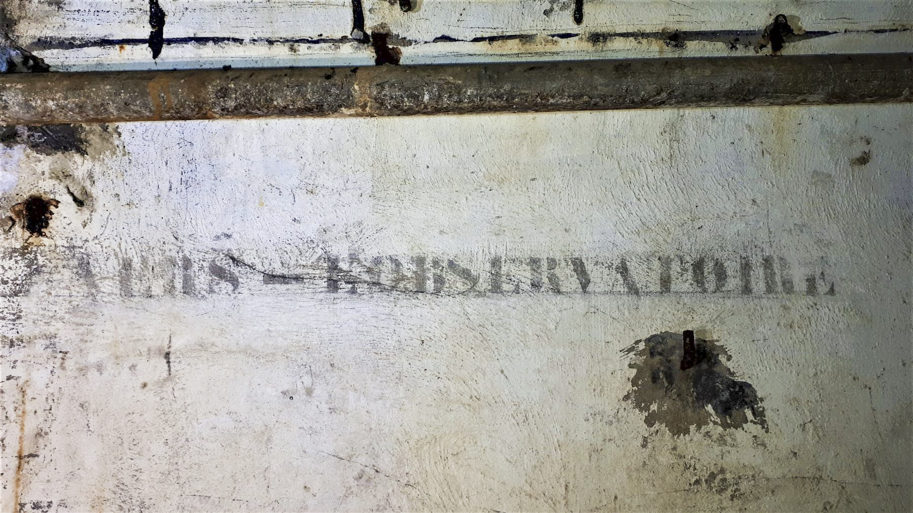 Ligne Maginot - FREUDENBERG - (Observatoire d'artillerie) - Inscription 'vers l'observatoire' - Gregory Fuchs