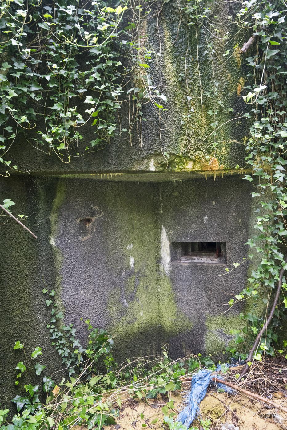 Ligne Maginot - 101 - TIEFENBACH NORD - (Casemate d'infanterie - double) - Le créneau de flanquement - Lia VERMEULEN
