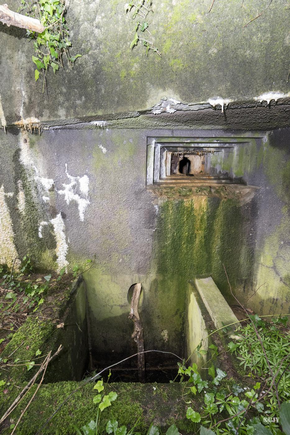 Ligne Maginot - 101 - TIEFENBACH NORD - (Casemate d'infanterie - double) - Le créneau pour mitrailleuse - Lia VERMEULEN