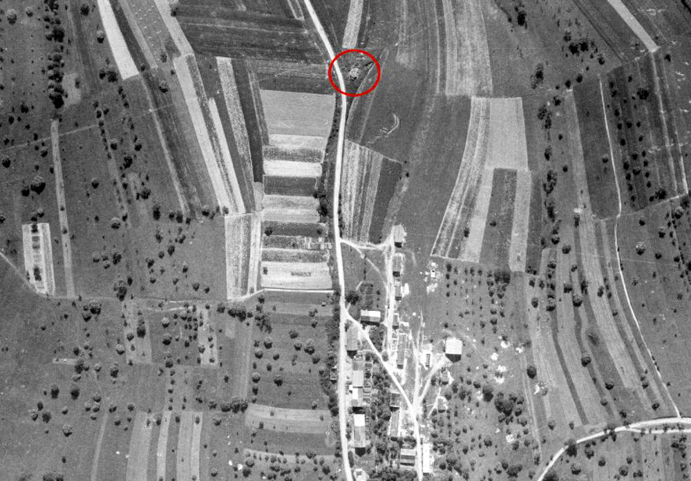 Ligne Maginot - LOUTZVILLER - (Poste GRM - Maison Forte) - Photo aérienne 1946 - IGN- Geoportail 1946