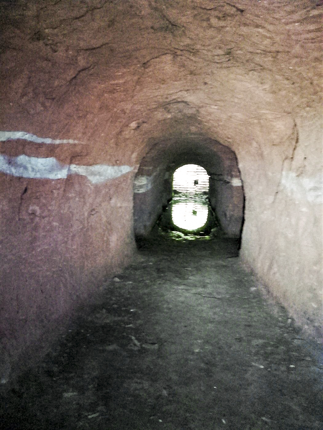 Ligne Maginot - RAMSTEIN - PC375 - (PC de Sous-Quartier) - Galerie desservant l'entrée inférieure (vue de l'intérieur) - Béheffe