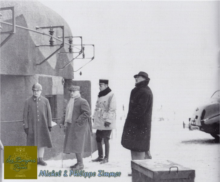 Ligne Maginot - HAUT POIRIER - (Ouvrage d'infanterie) - Visite du Général Réquin dans la Ligne Maginot. - Inconnu