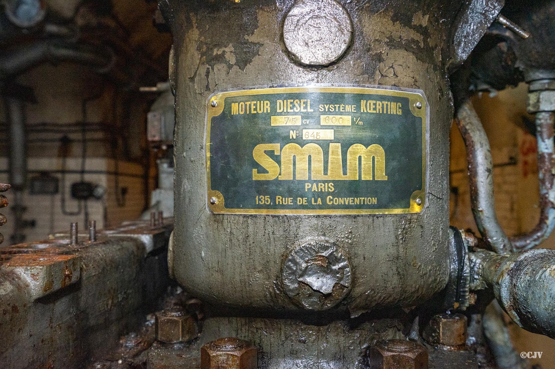 Ligne Maginot - HAUT POIRIER - (Ouvrage d'infanterie) - Usine
Moteur SMIM - Lia VERMEULEN