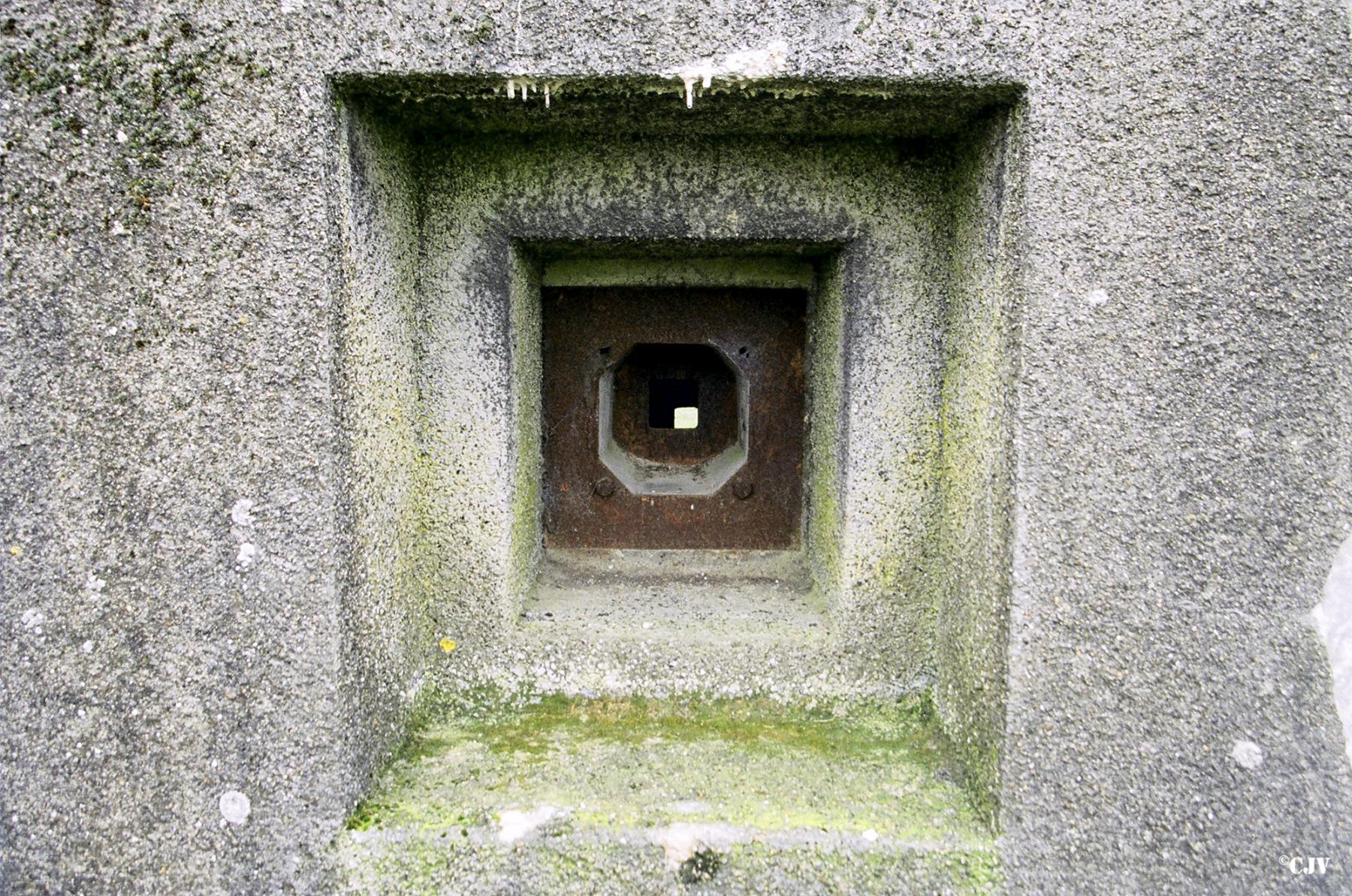 Ligne Maginot - BRUILLE SUD 2 - (Casemate d'infanterie - Simple) - Créneau pour FM de défense de l'entrée - Lia VERMEULEN