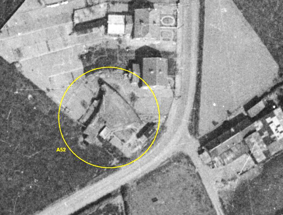 Ligne Maginot - A52 - CURGIES SUD - (Blockhaus pour canon) - Vu du ciel - IGN - Géoportail 1960
