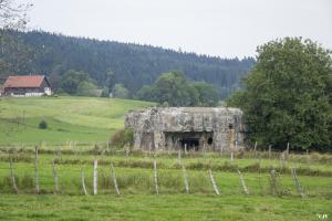 Ligne Maginot - C5 - LA CHAUX - (Casemate d'infanterie - double) - Le blockhaus vu depuis la route