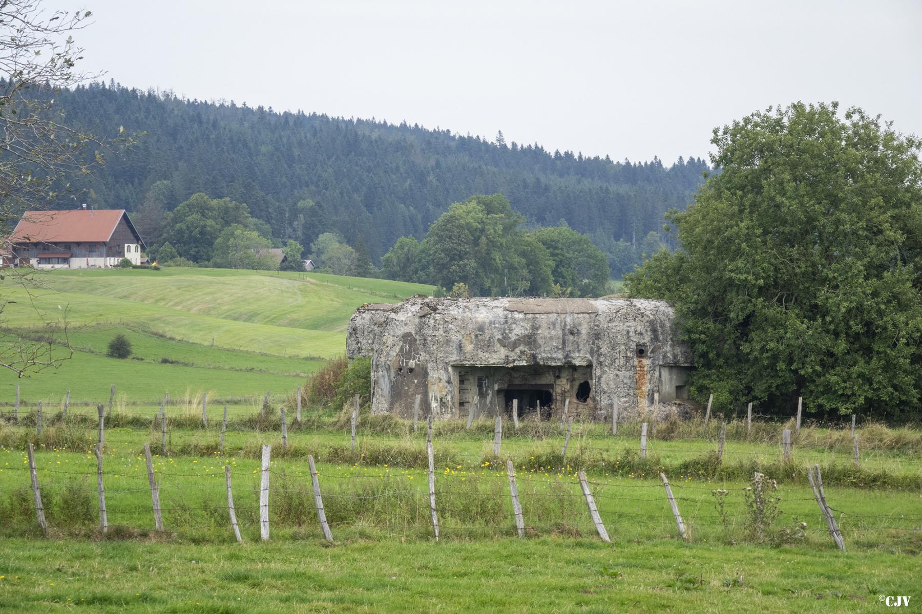 Ligne Maginot - C5 - LA CHAUX - (Casemate d'infanterie - double) - Le blockhaus vu depuis la route - Lia Vermeulen