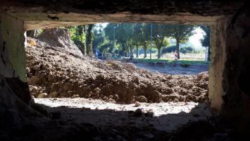 Ligne Maginot - 415 - RIEBEL - (Casemate d'infanterie) - Chambre de tir Sud
Vue depuis le créneau mitrailleuse