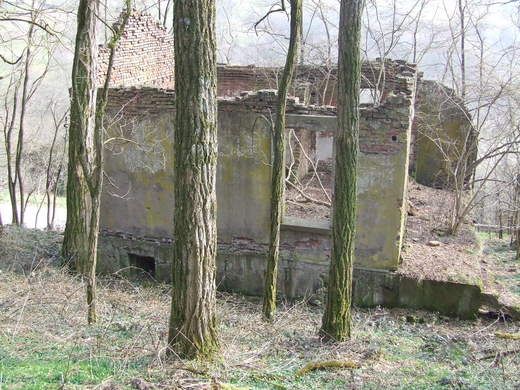 Ligne Maginot - LIEDERSCHIEDT - MAISON FORTE - (Poste GRM - Maison Forte) - La maison forte vue depuis la pente. - STENGER Mathieu