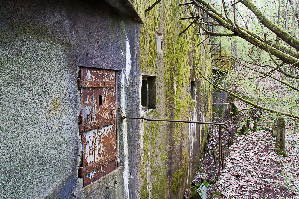Ligne Maginot - RIPPERT - X13 (QUARTIER KARRE - II/168°RIF) - (Abri) - Vue en enfilade de la façade - Michel Teiten