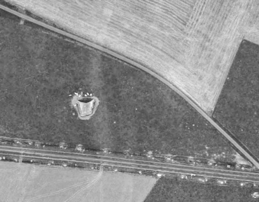 Ligne Maginot - LA CRASCOTTE OUEST - (Blockhaus lourd type STG / STG-FCR - Double) -  - IGN - Géoportail 1965