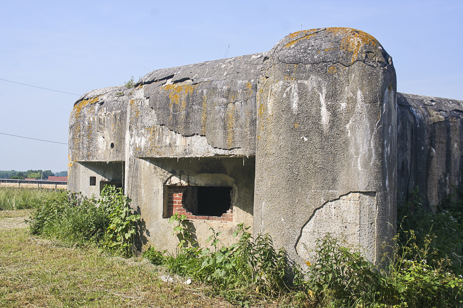 Ligne Maginot - LA CRASCOTTE OUEST - (Blockhaus lourd type STG / STG-FCR - Double) - Créneau pour canon - Michel Teiten