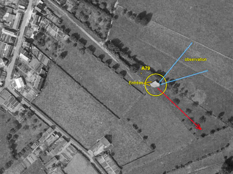 Ligne Maginot - LA GAILLARDISE - (Blockhaus lourd type STG / STG-FCR - Simple) -  - IGN - Géoportail 1961