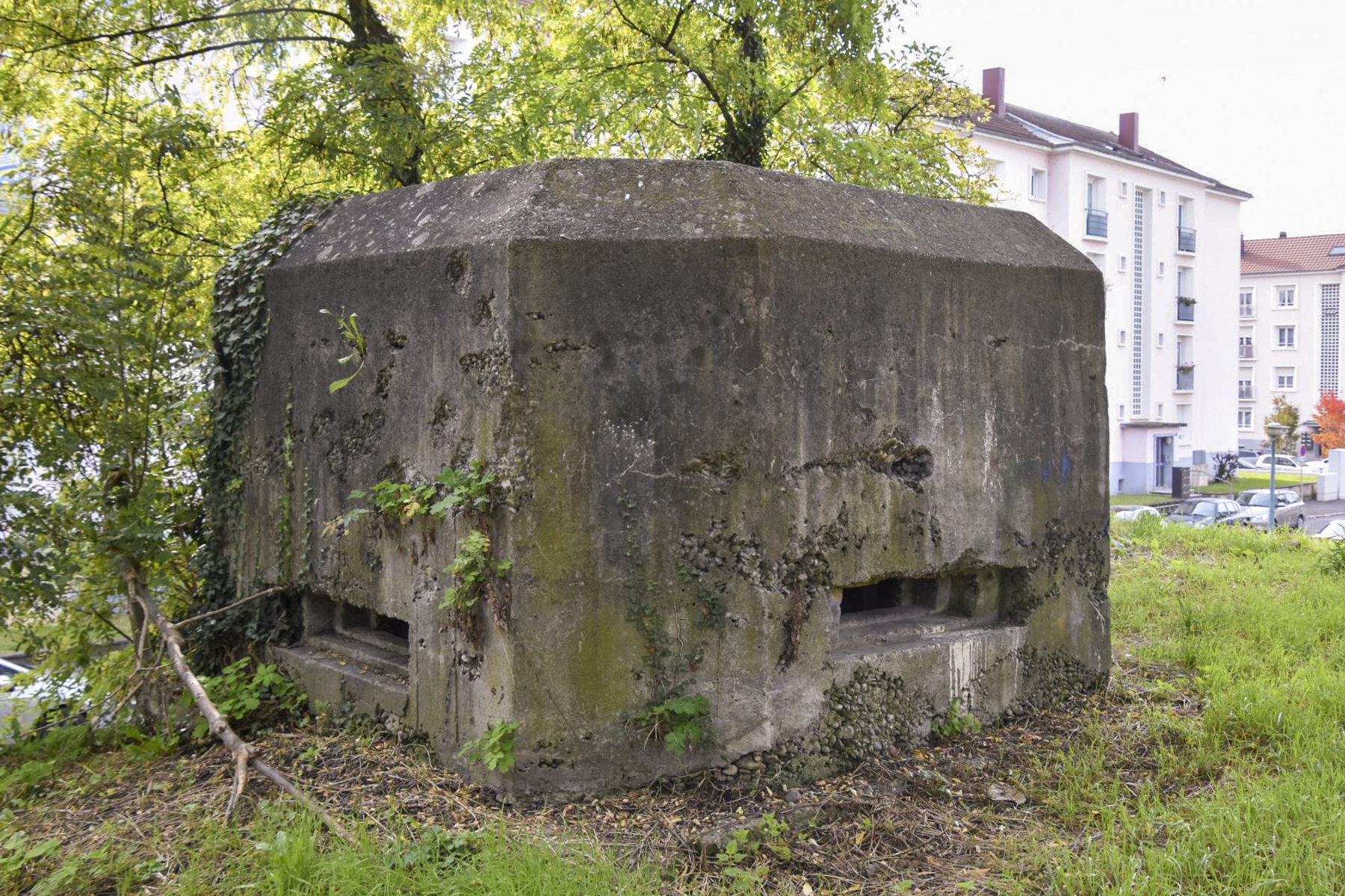 Ligne Maginot - HUNINGUE - (Blockhaus pour arme infanterie) - Créneau Est et Nord - Daniel Froehly