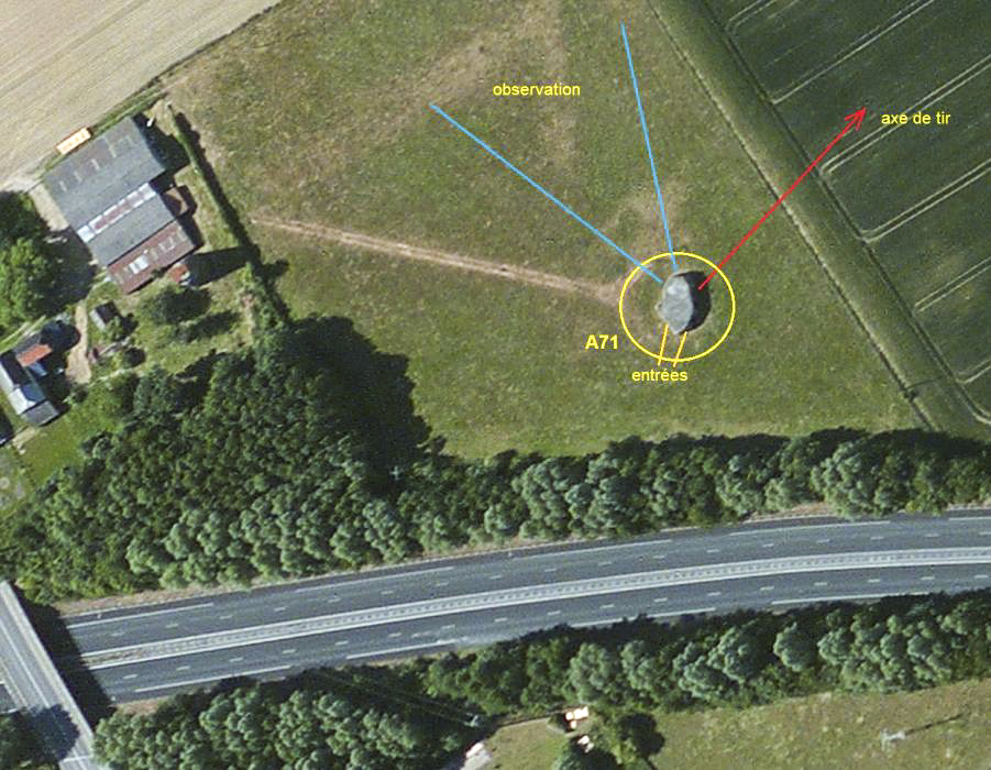 Ligne Maginot - MOULIN RICHARD EST - (Blockhaus lourd type STG / STG-FCR - Simple) -  - Bing Sat