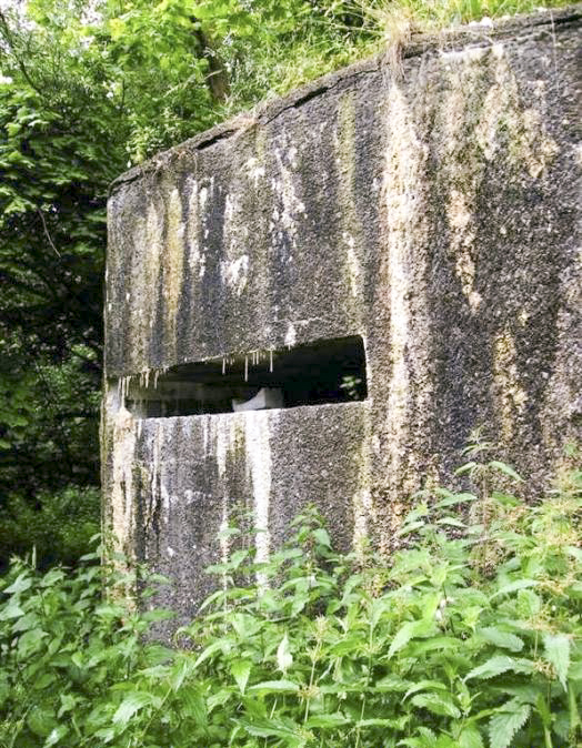 Ligne Maginot - MAISON ROUGE - (Blockhaus lourd type STG / STG-FCR - Simple) - Un des deux créneaux d'observation frontaux - J-L. AUBLET et S. MAINGUIN