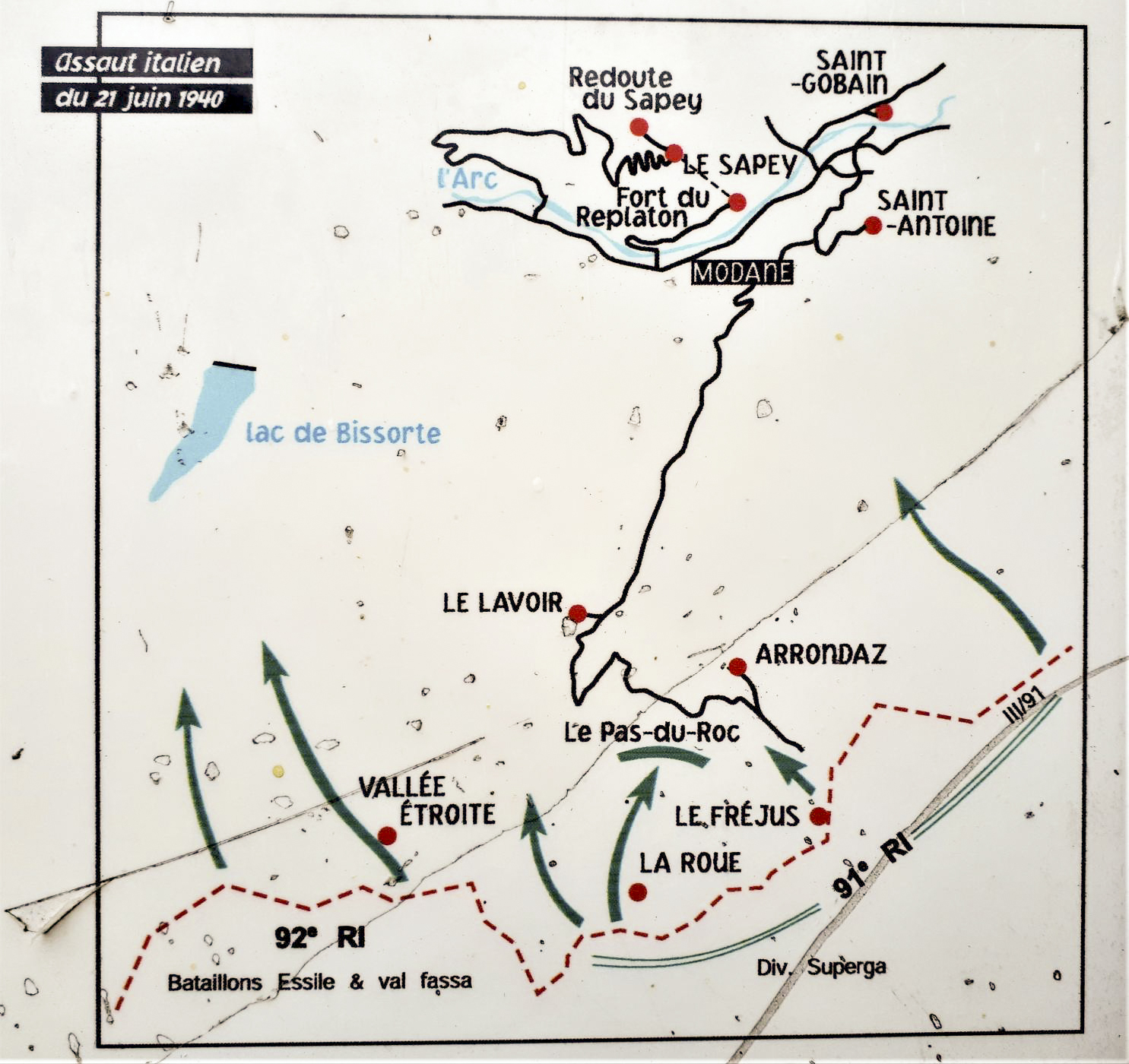 Ligne Maginot - LAVOIR - (Ouvrage d'artillerie) - L'assaut italien du 21 juin 1940 dans le secteur - Gregory Fuchs