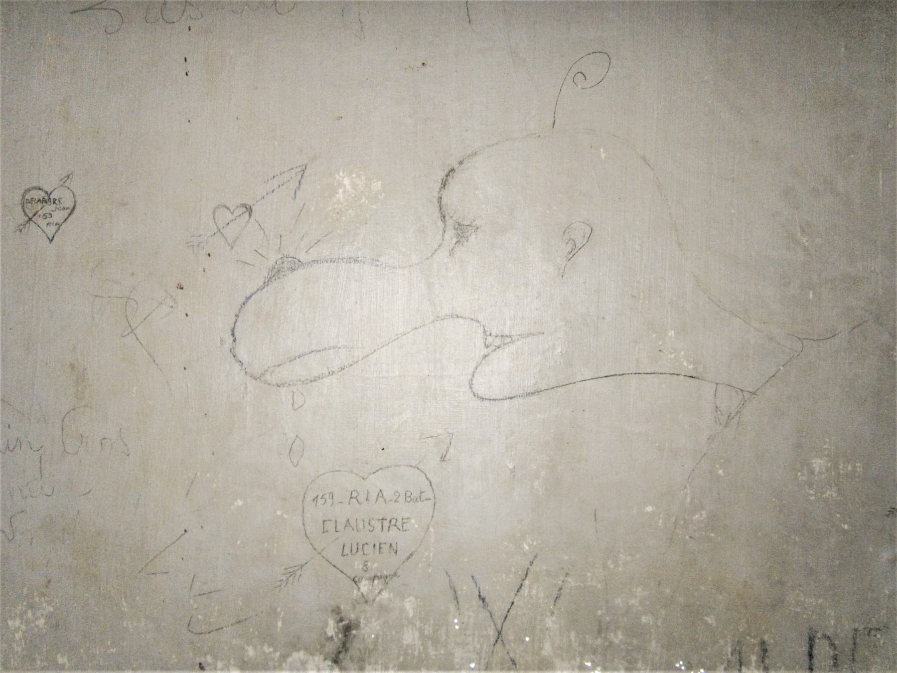 Ligne Maginot - LAVOIR - (Ouvrage d'artillerie) - Bloc 4 
Graffiti - Gregory Fuchs
