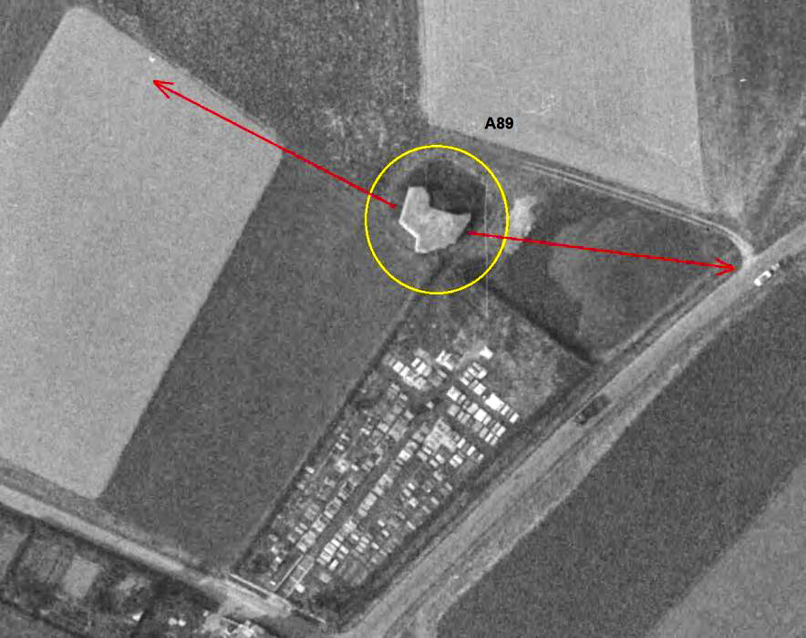 Ligne Maginot - CIMETIERE D'ELESMES - (Blockhaus lourd type STG / STG-FCR - Double) -  - IGN - Géoportail 1961