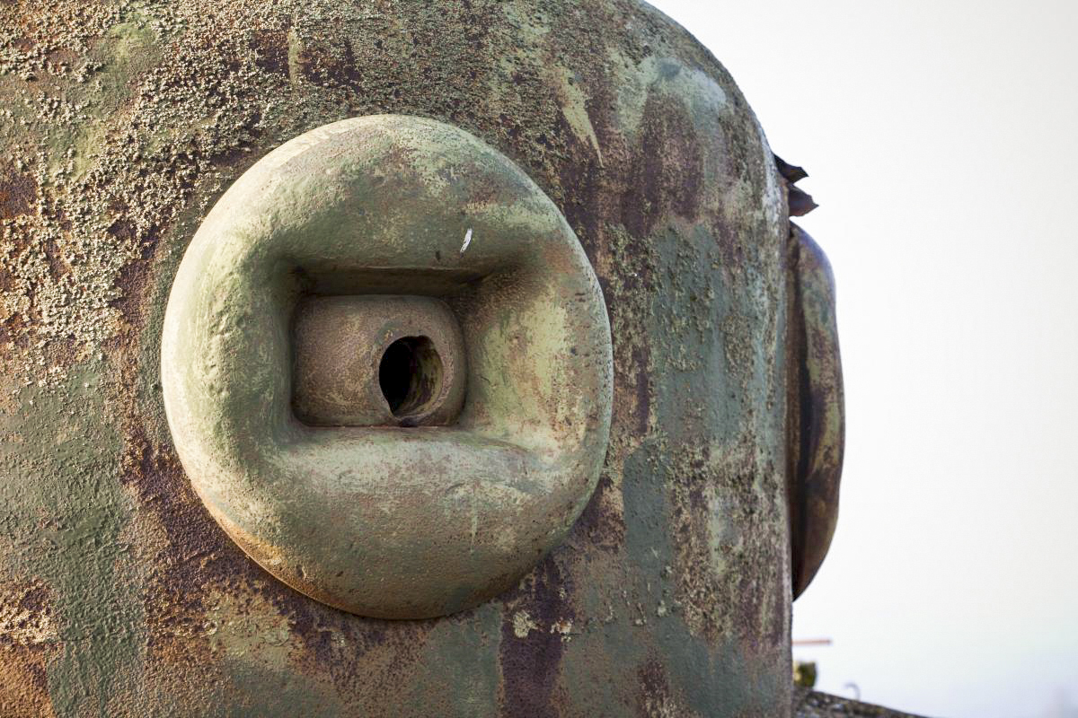 Ligne Maginot - BAMBIDERSTROFF NORD - C70 - (Casemate d'infanterie) - Cloche GFM type A modifiée B
Détail d'un créneau type B - Fré Do