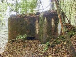 Ligne Maginot - CB447 - BOIS KARRE 2 - (Blockhaus pour arme infanterie) - Vue de la façade avant