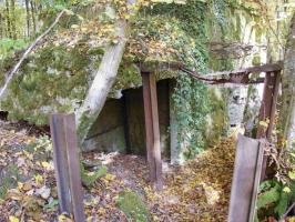 Ligne Maginot - CB447 - BOIS KARRE 2 - (Blockhaus pour arme infanterie) - L'entrée du blockhaus