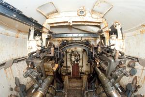 Ligne Maginot - MICHELSBERG - A22 - (Ouvrage d'artillerie) - Bloc 5
Chambre de tir de la tourelle
Les deux canons de 75 mle 33