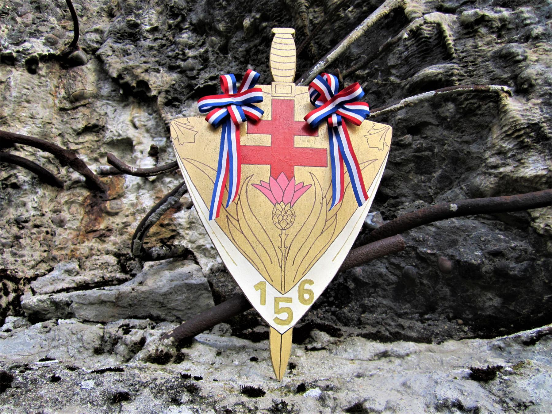 Ligne Maginot - LAUDREFANG - A37 - (Ouvrage d'infanterie) - Bloc 3
Insigne du 156° RIF - Gregory Fuchs