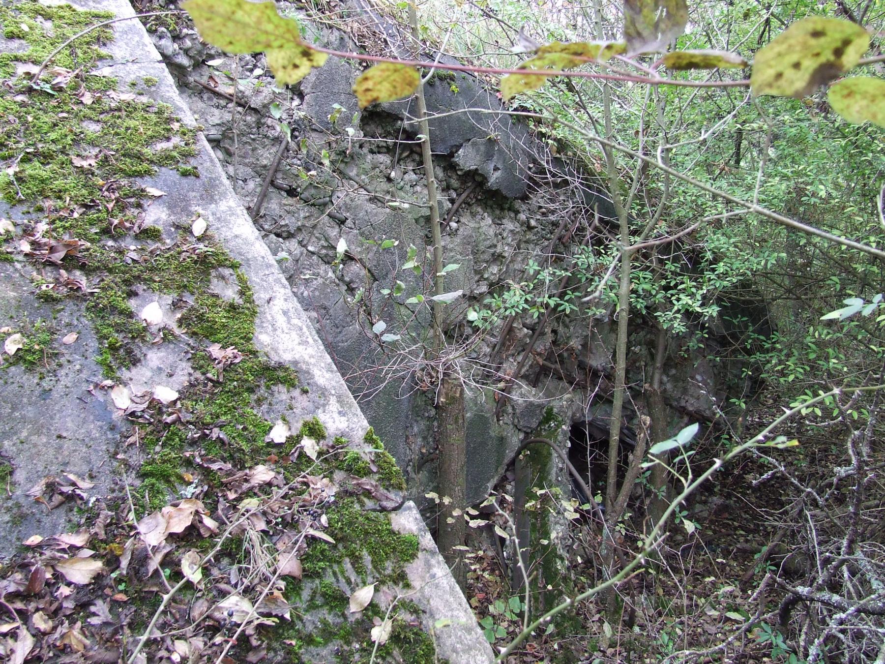 Ligne Maginot - C12B - COLLINE ROUGE - (Blockhaus pour canon) - Les restes du blockhaus détruit. - STENGER Mathieu