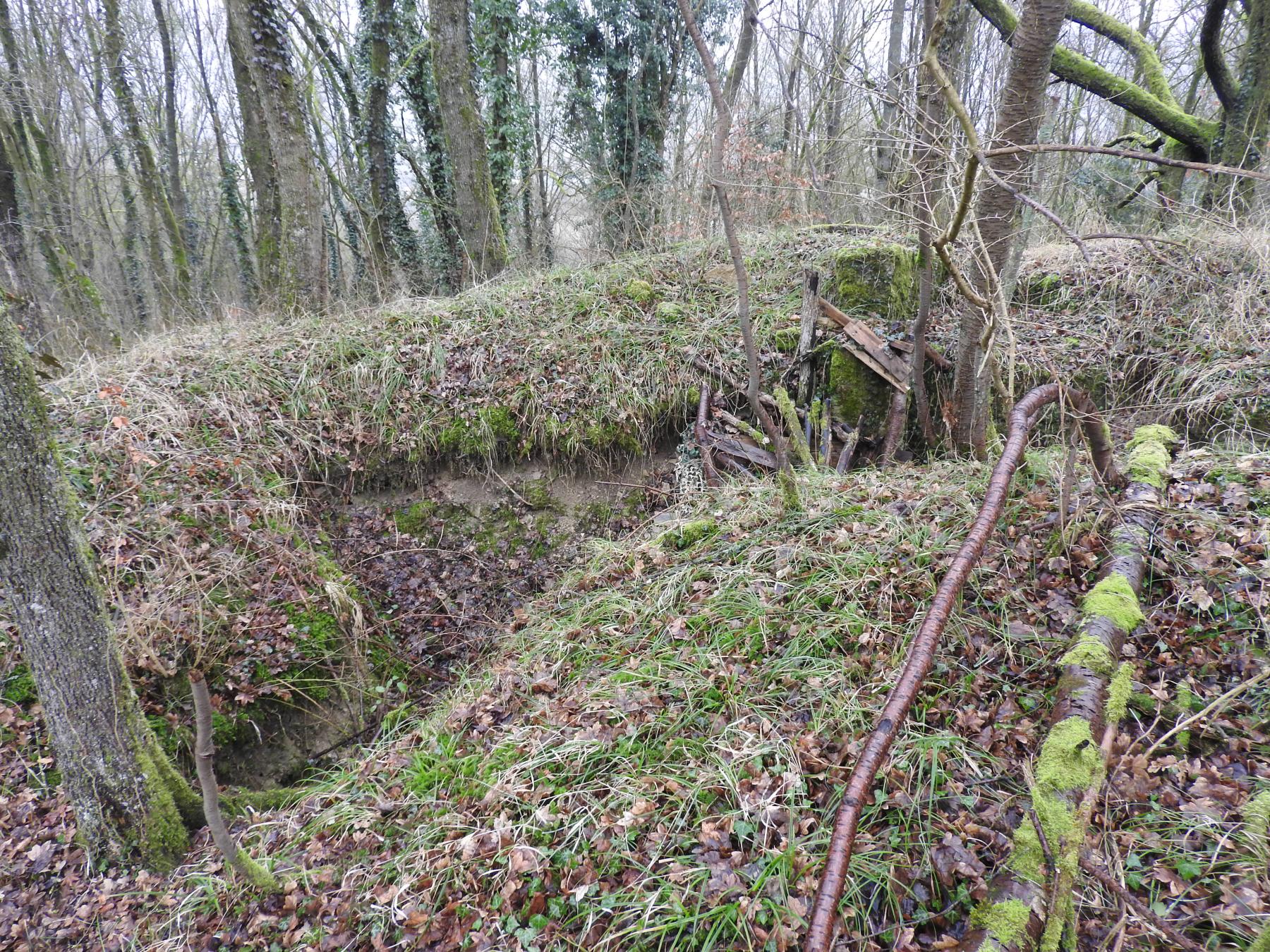 Ligne Maginot - GUNGLINGERBERG 3 - (Cuve pour arme d'infanterie) - Un poste de tir bétonné pour FM. - STENGER Mathieu
