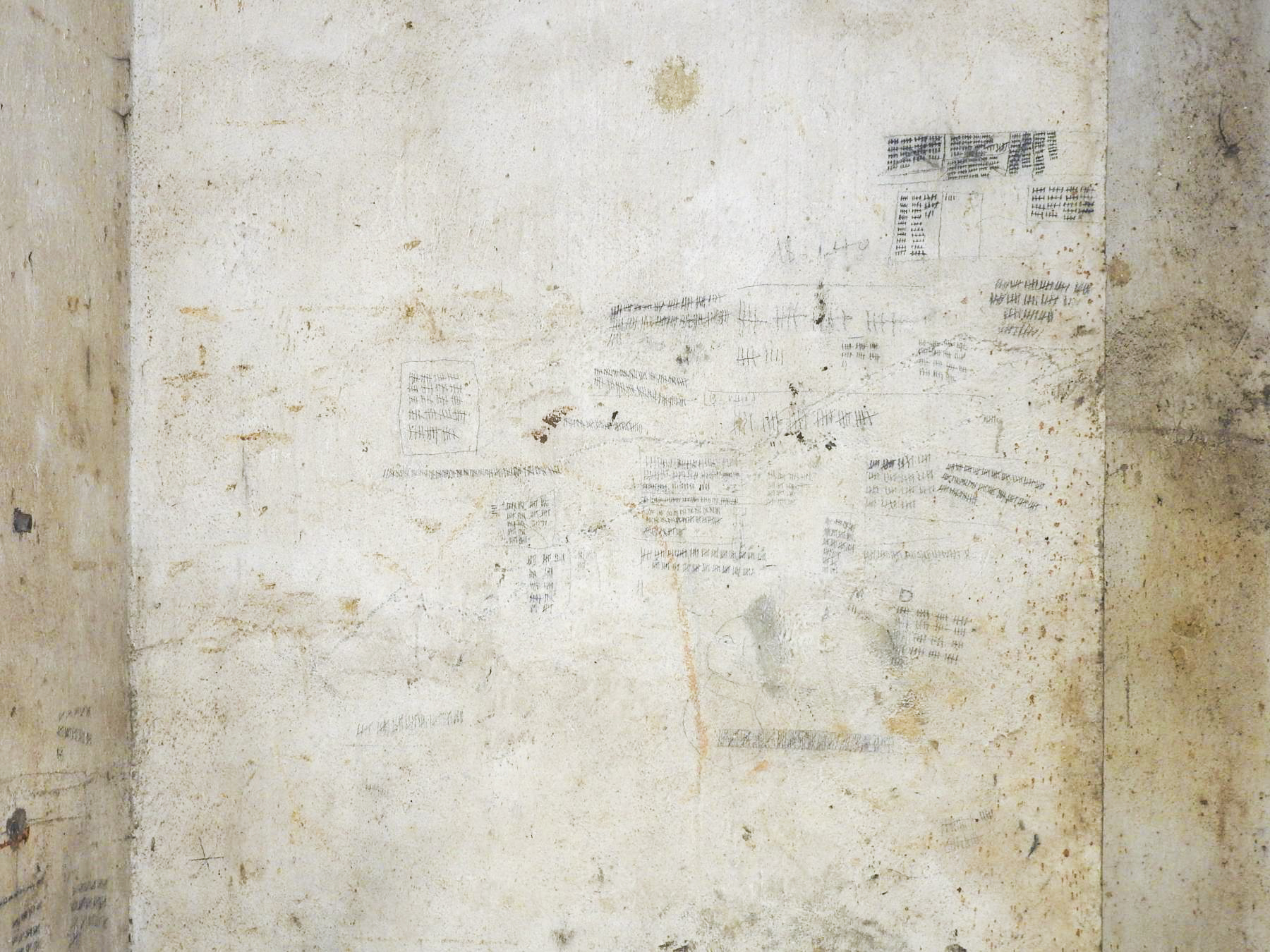 Ligne Maginot - EINSELING - A36 - (Ouvrage d'infanterie) - Graffitis dans la partie supérieure du puits d'escalier - STENGER Mathieu