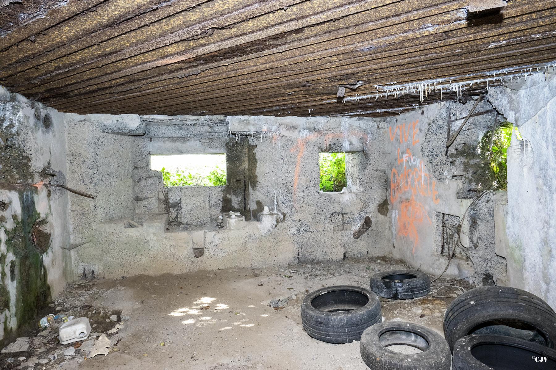Ligne Maginot - A69 - PAVOT - (Blockhaus lourd type STG / STG-FCR - Double) - Les créneaux sud-est - Lia VERMEULEN