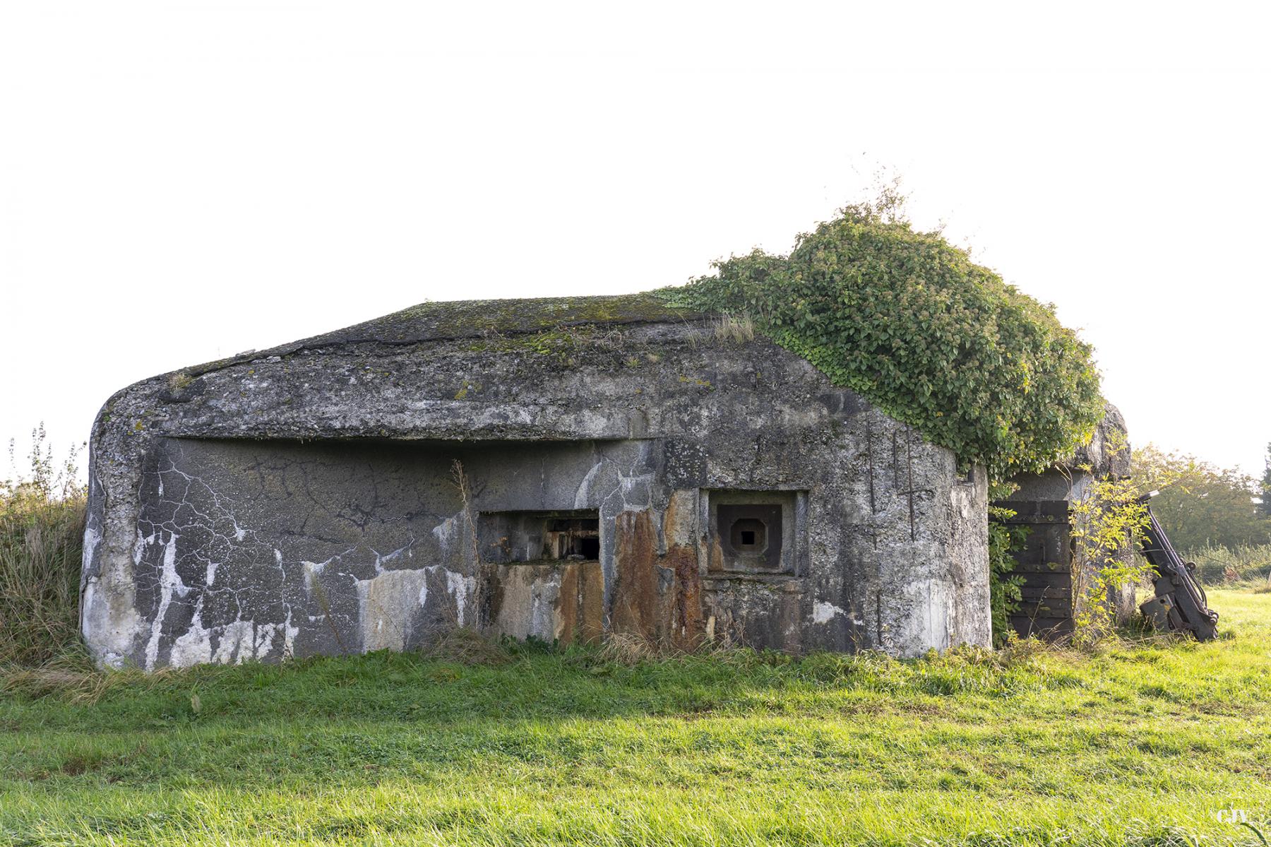 Ligne Maginot - B512 - WARGNIES LE GRAND OUEST - (Blockhaus pour canon) - Les créneaux du côté ouest  - Lia VERMEULEN