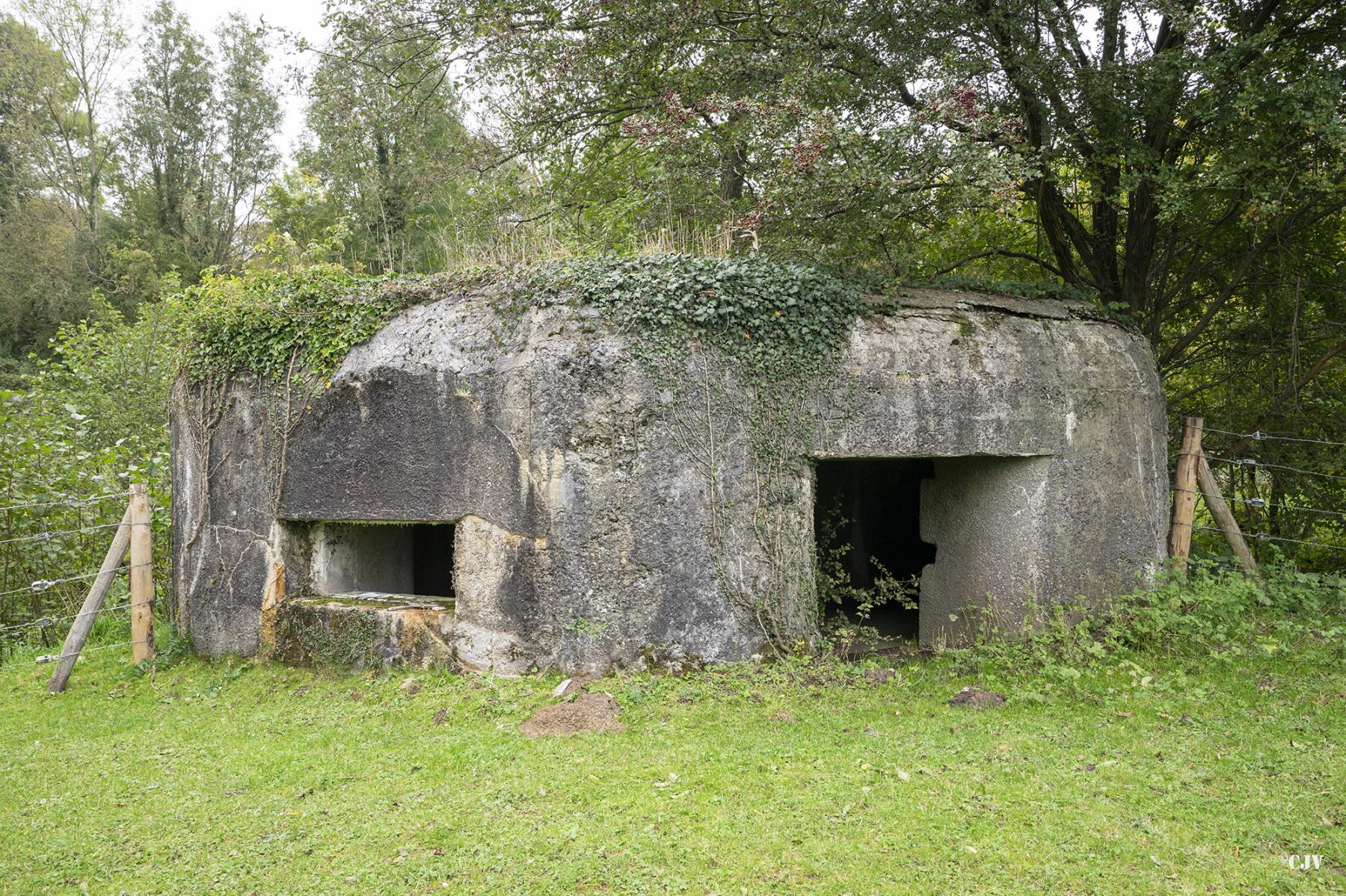 Ligne Maginot - B522 - L'AUNELLE NORD - (Blockhaus pour canon) - Entrée et créneaux nord-ouest - Lia VERMEULEN