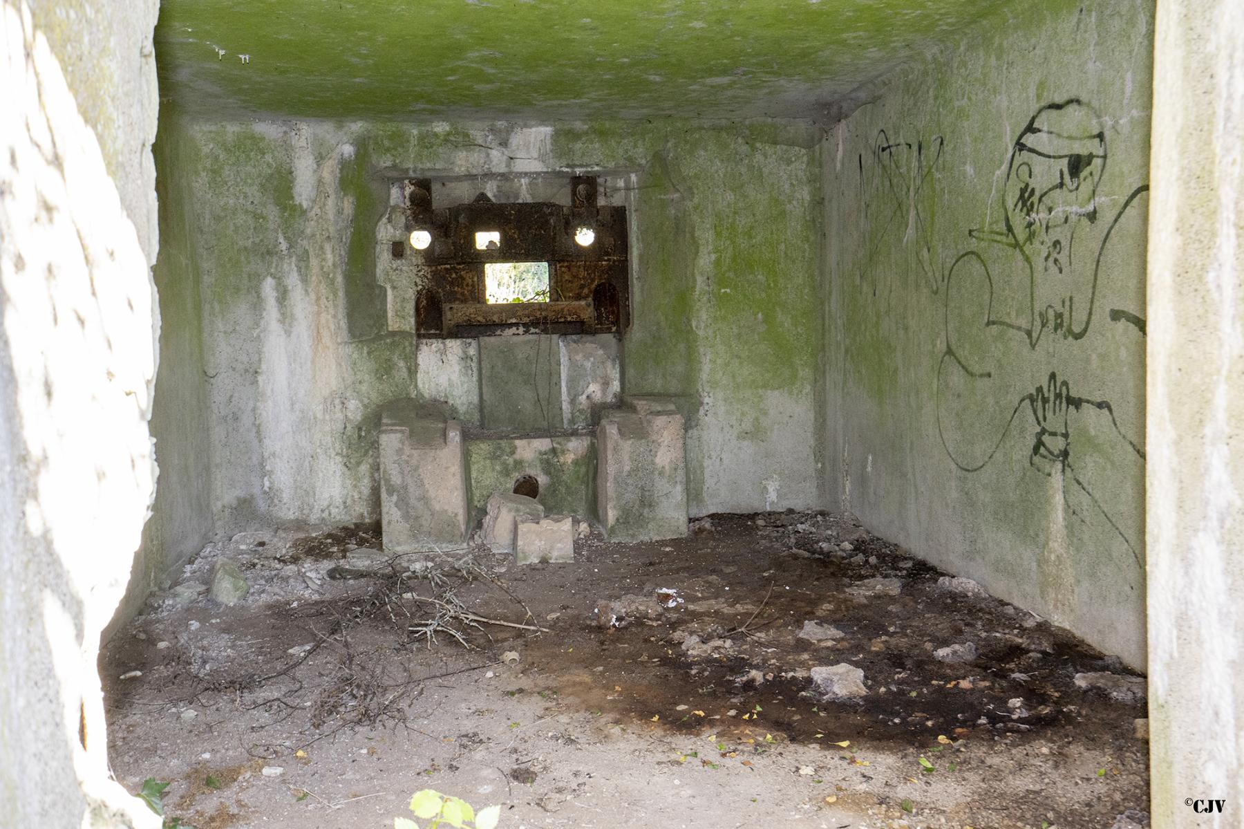 Ligne Maginot - B529 - BOIS DE LA FERRIERE SUD - (Blockhaus pour canon) - L'intérieur - Lia VERMEULEN