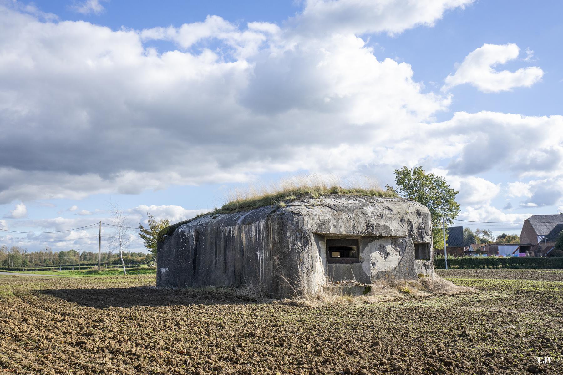 Ligne Maginot - B535 - BOIS-CRETE - (Blockhaus pour canon) - Le blockhaus coté Ouest - Lia VERMEULEN