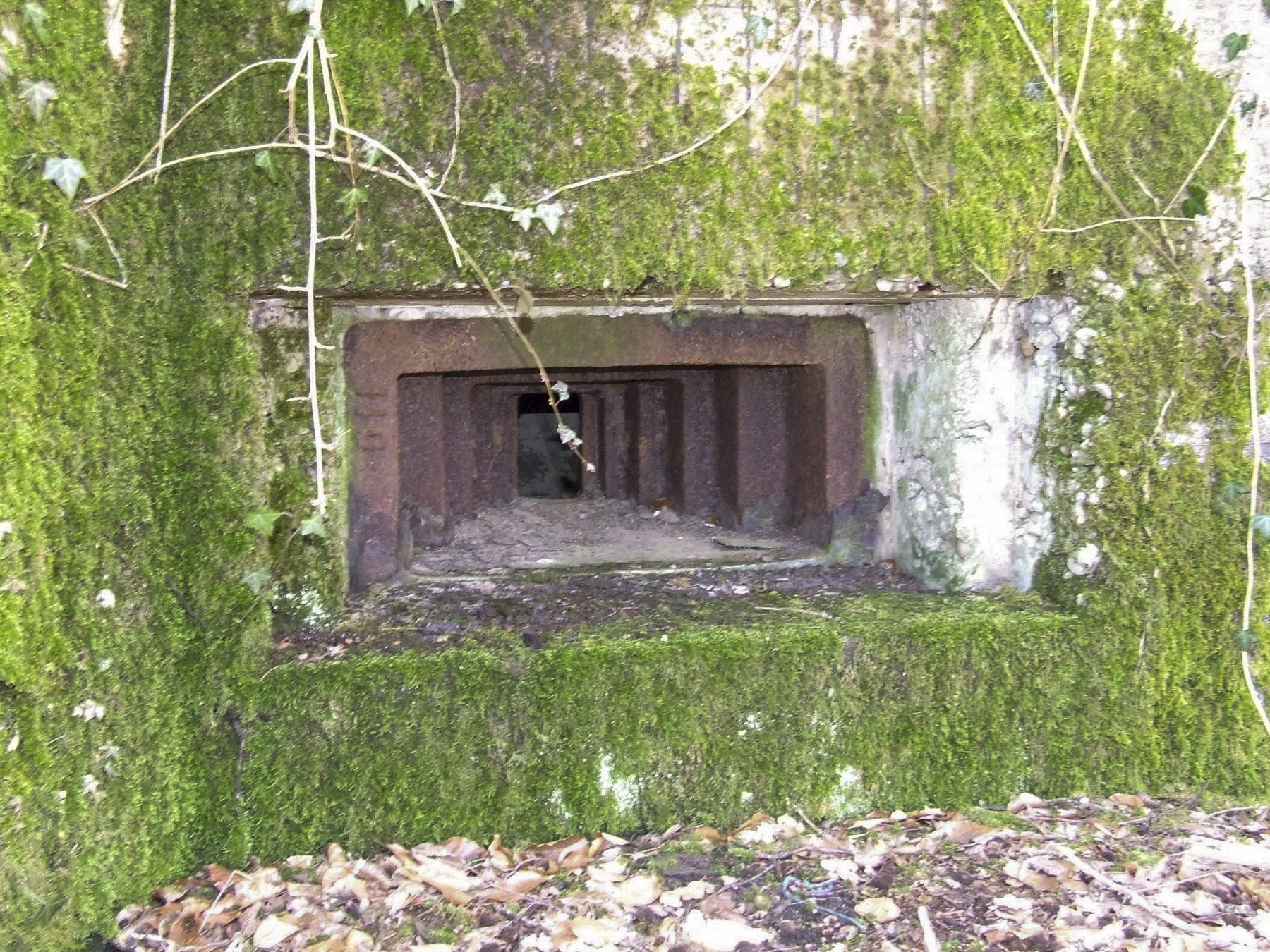 Ligne Maginot - AB5-B - (Blockhaus pour arme infanterie) - La trémie du créneau pour mitrailleuse. - STENGER Mathieu