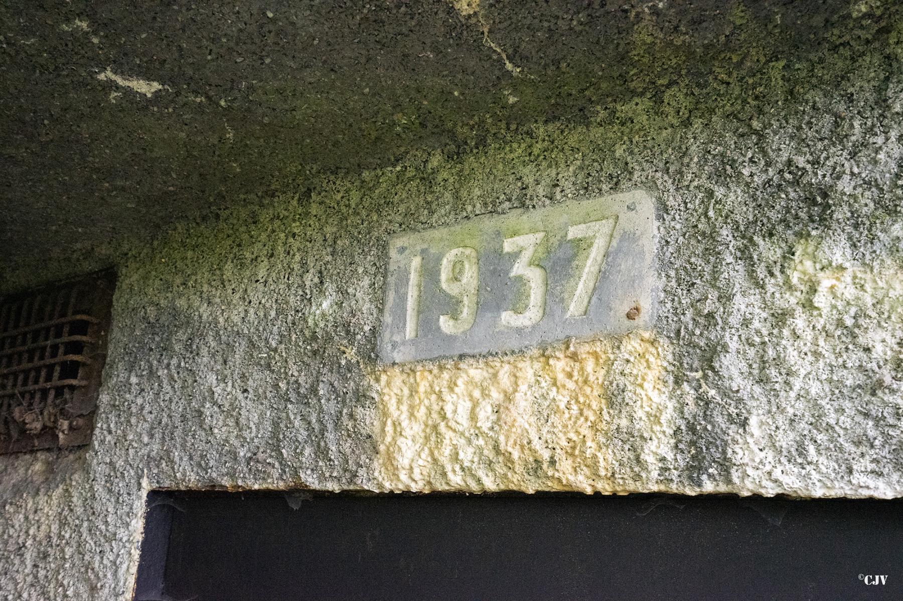 Ligne Maginot - B540 - RUAINCE - (Blockhaus pour canon) - L'année de construction - Lia VERMEULEN