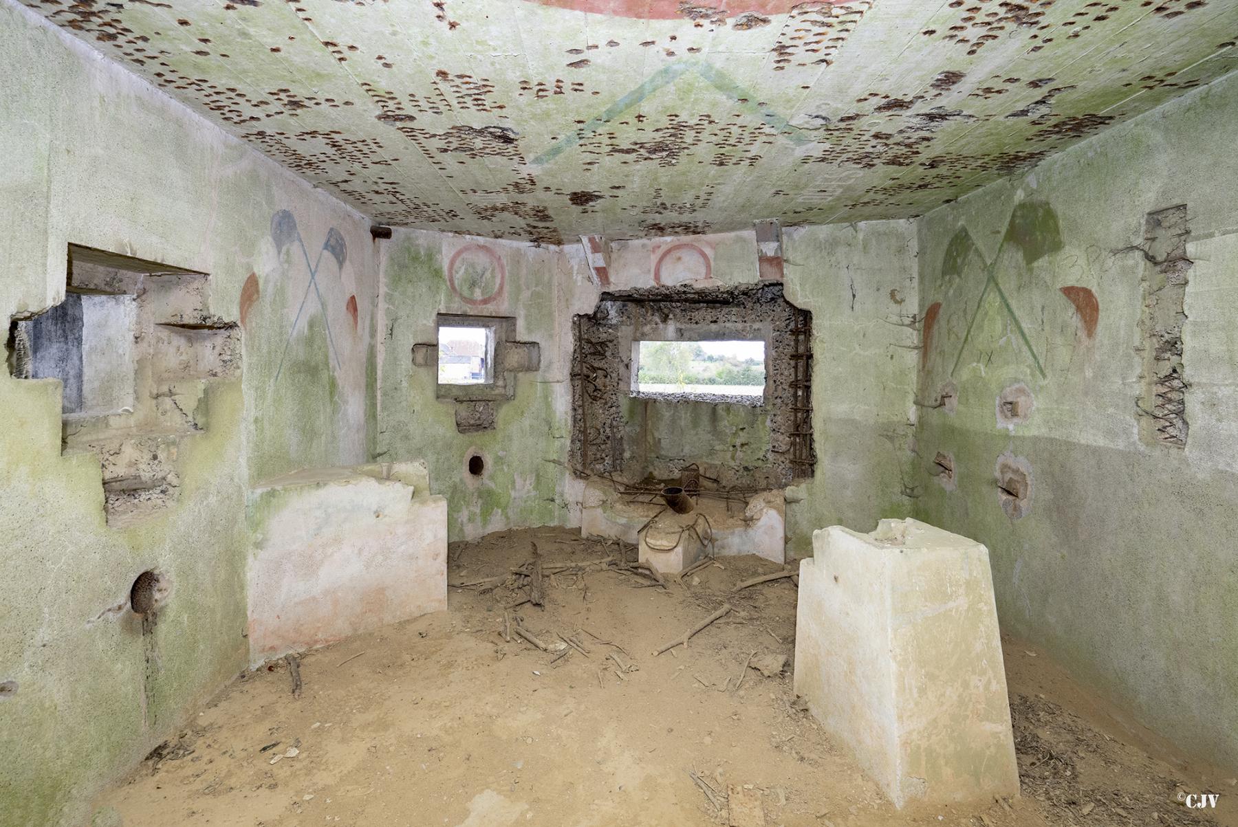 Ligne Maginot - B550 - LA BOETE - (Blockhaus pour canon) - L'intérieur côté ouest - Lia VERMEULEN