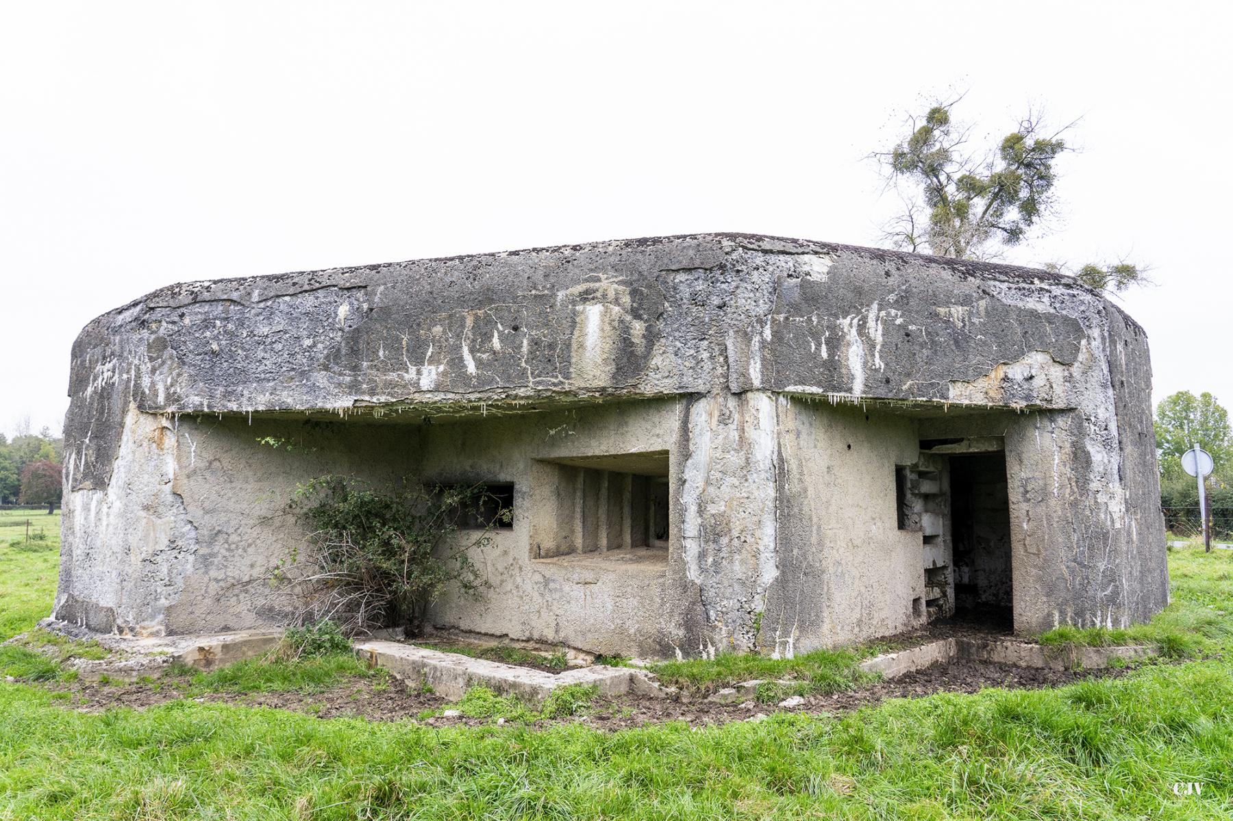 Ligne Maginot - MANDENNE - (Blockhaus lourd type STG / STG-FCR - Simple) - Les créneaux et l'entrée pour les hommes - Lia VERMEULEN