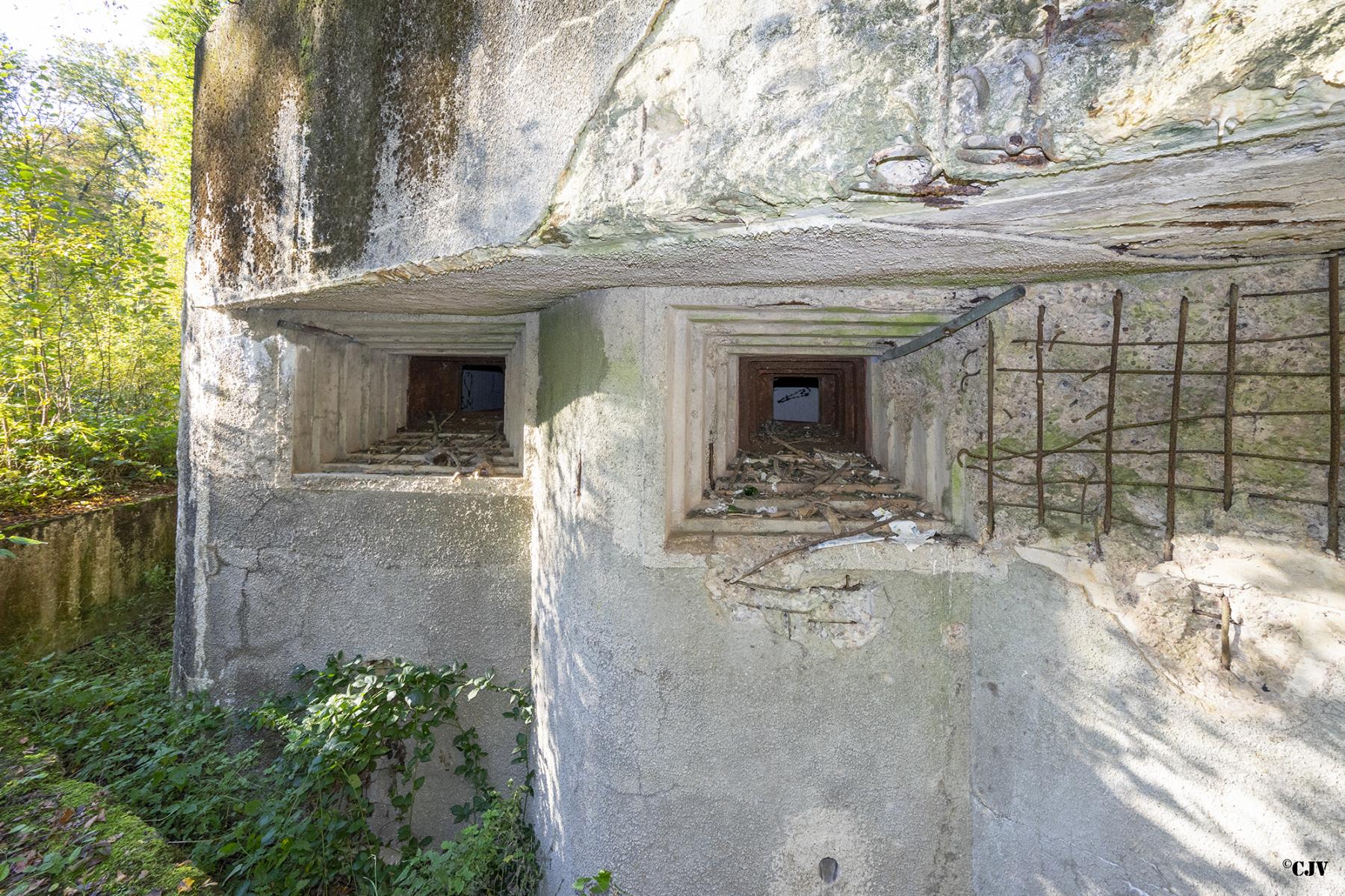 Ligne Maginot - C24 - VIVIER NUTHIAU EST - (Casemate d'infanterie) - Les créneaux - Lia VERMEULEN