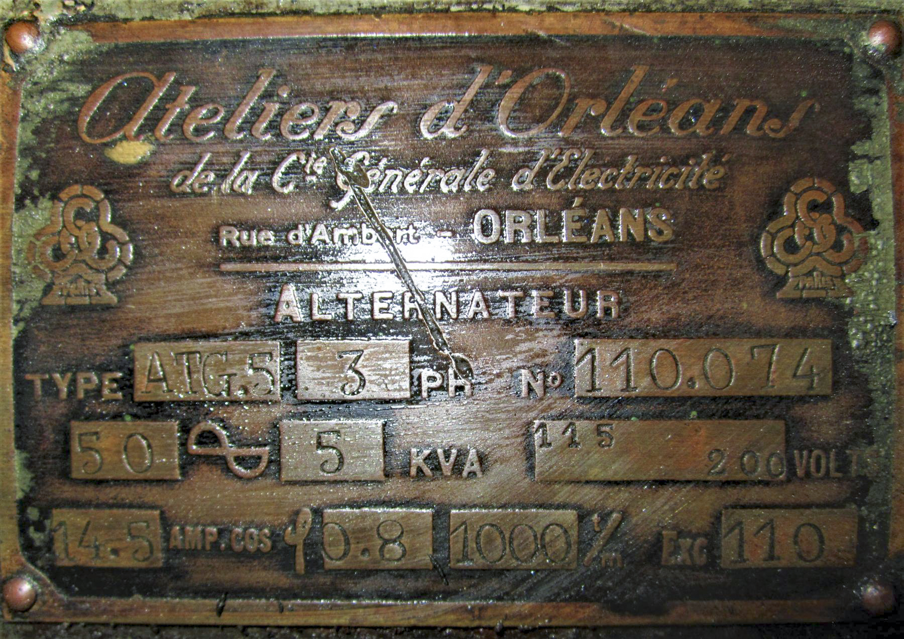 Ligne Maginot - HUBERBUSCH SUD - C59 - (Casemate d'infanterie) - Plaque de l'alternateur - Gregory Fuchs