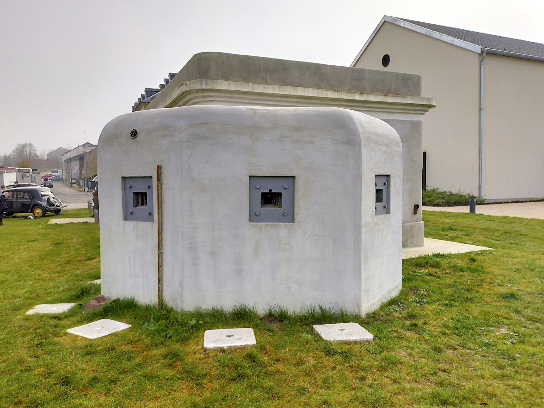 Ligne Maginot - ROUSSY LE VILLAGE (Poste avancé GRM) - (Poste GRM - Maison Forte) - Le poste GRM le jour de son inauguration - Julien Boulanger