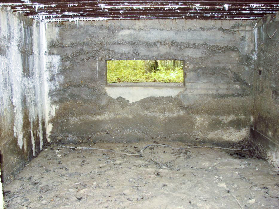 Ligne Maginot - CB445 - BOIS KARRE 3 - (Blockhaus pour canon) - Vue de l'intérieur - Schnoupf