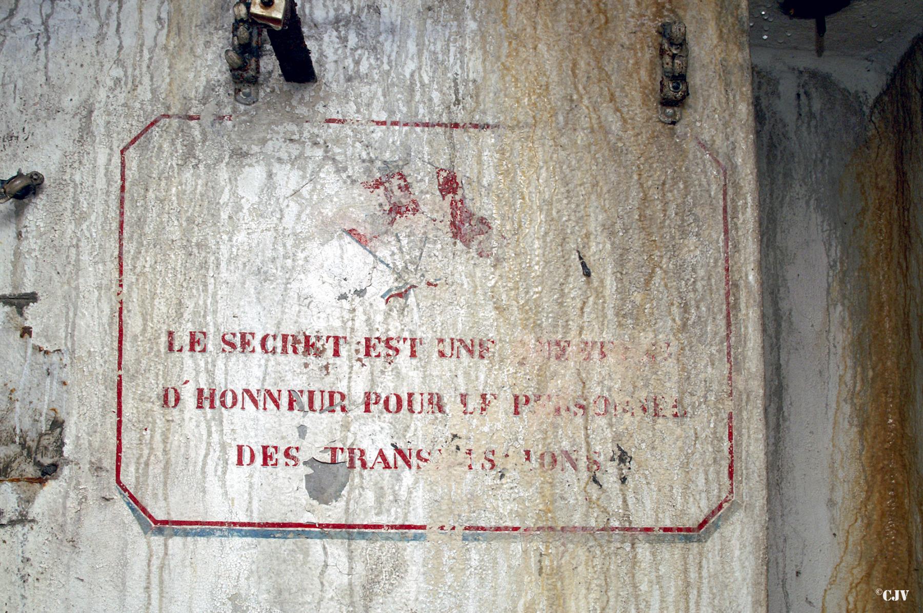 Ligne Maginot - BERSILLIES - (Ouvrage d'infanterie) - Bloc 2
Chambre TSF - Lia VERMEULEN
