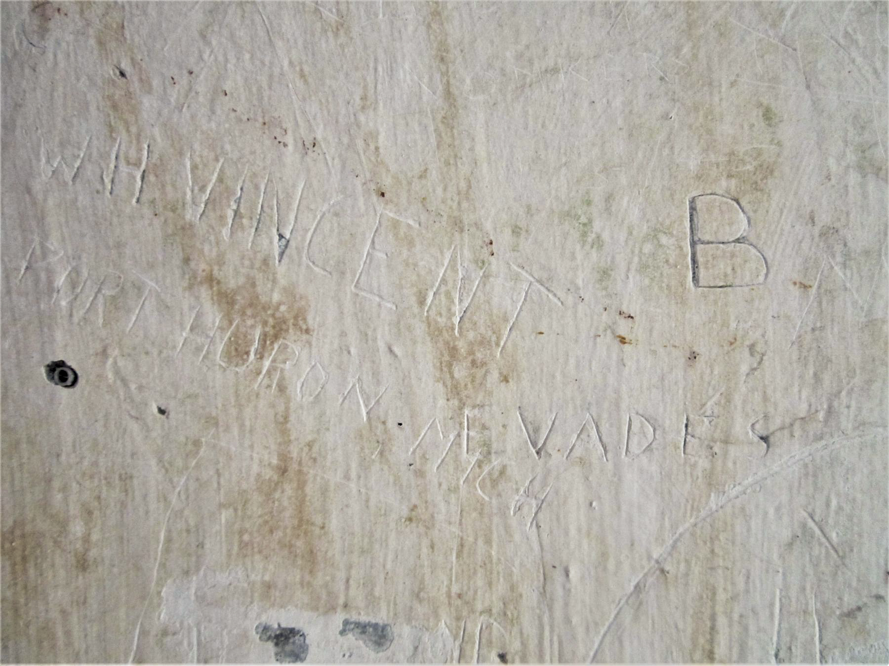 Ligne Maginot - R6B - HOSTE BAS - (Blockhaus pour arme infanterie) - Graffiti d'un soldat américain - Gregory Fuchs