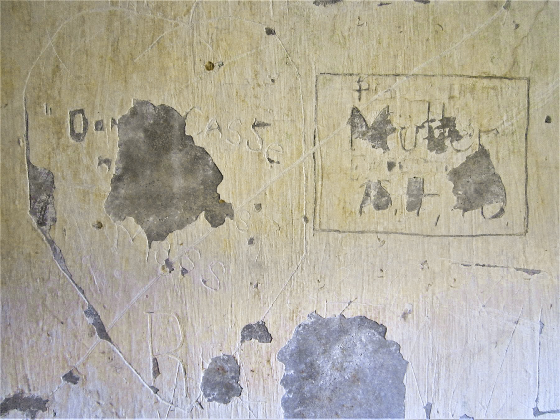 Ligne Maginot - R6B - HOSTE BAS - (Blockhaus pour arme infanterie) - Dans le cadre un graffiti allemand daté du 18 juillet 1940 - Gregory Fuchs