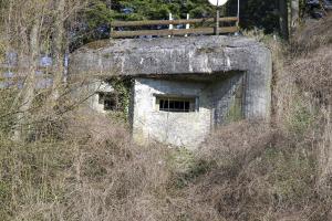 Ligne Maginot - B740 - TRIEUX HANNOY - (Blockhaus pour canon) - Vue frontale