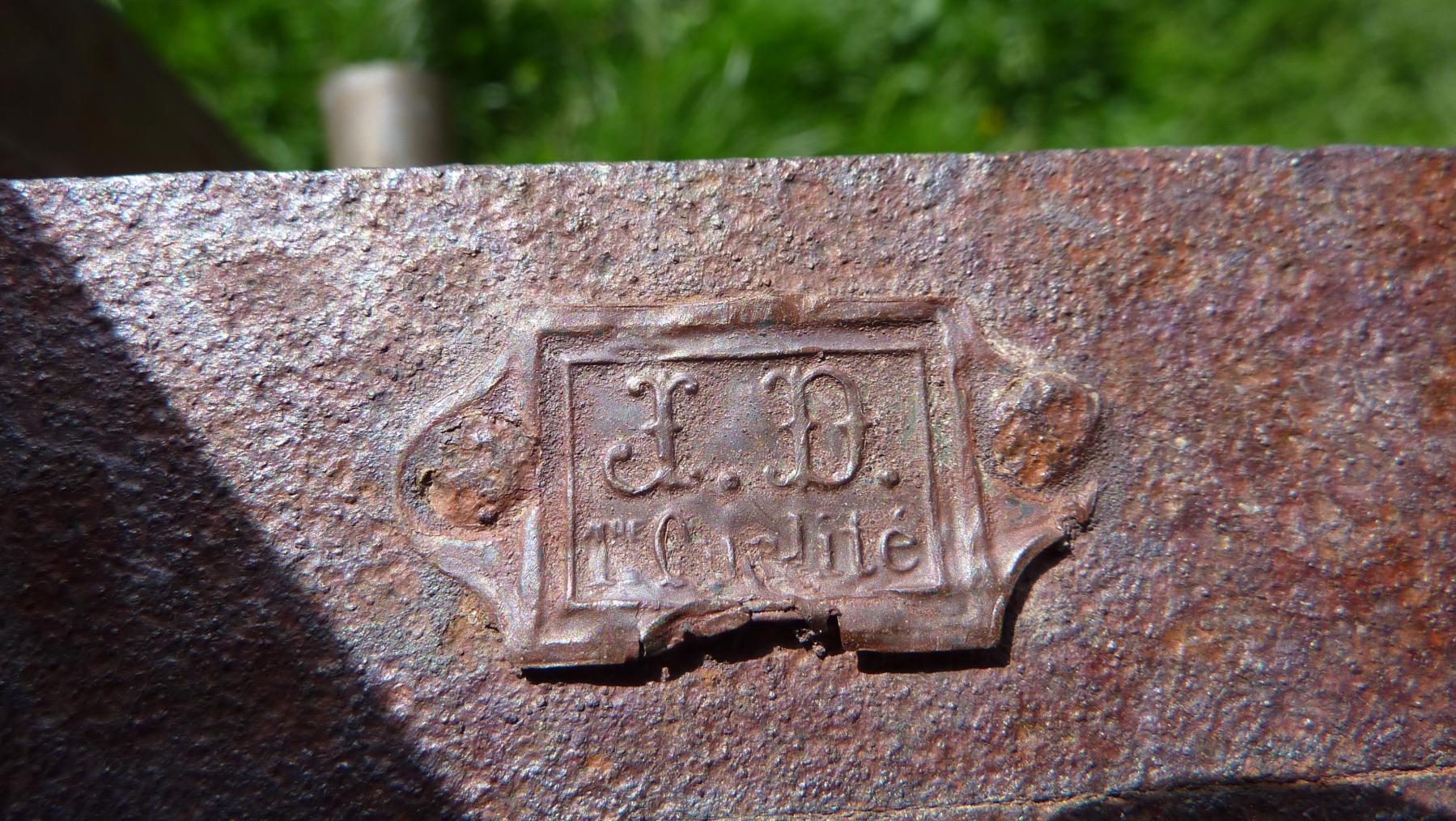 Ligne Maginot - GONDRAN C - (Ouvrage d'infanterie) - Plaque du serrurier - Daniel ELLENA - Philippe CUNY