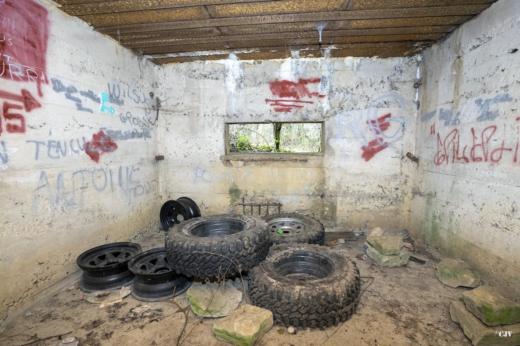 Ligne Maginot - CB294 - PESCH EST - (Blockhaus pour canon) - Chambre de tir - Lia VERMEULEN